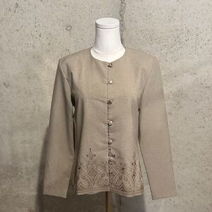 Vintage 80s Pride & Joy Embroidered Blazer | USA 🇺🇸 Made Vintage | Size 10